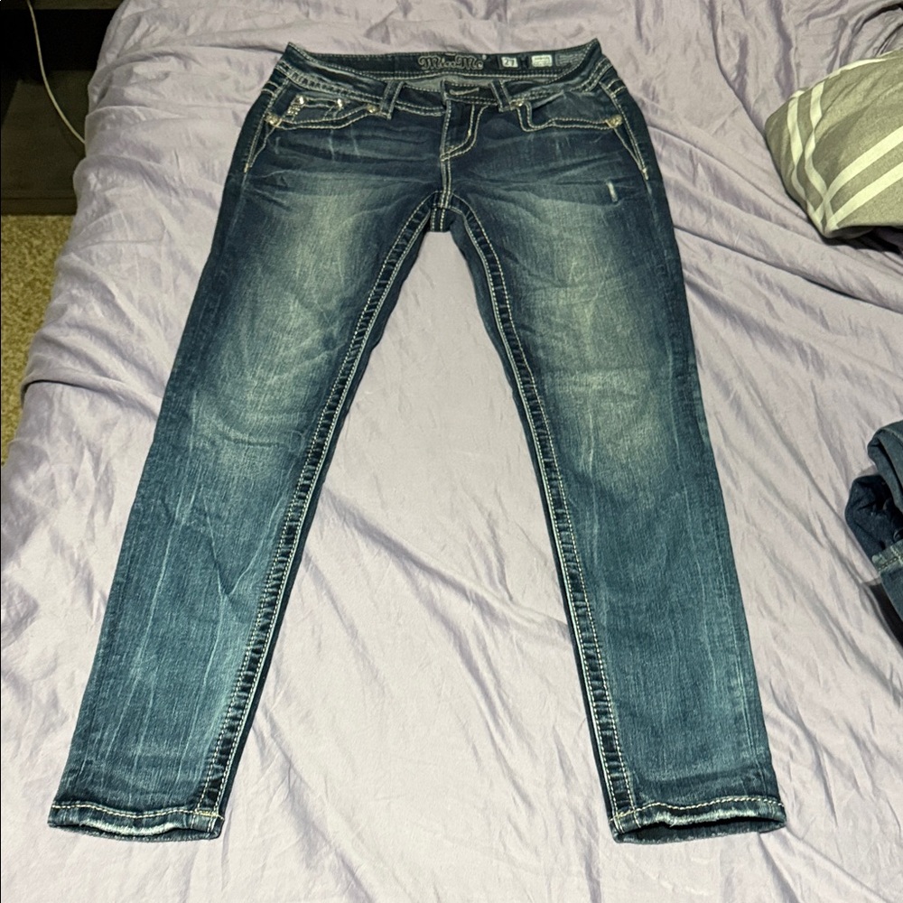 Miss Me Dark Blue Skinny Jeans